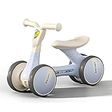 Mimoke Kinder Laufrad ab 1 Jahr Balance Lauflernrad Spielzeug mit 4 Räder für 12-36 Monate Baby, Erst Rutschrad Fahrrad für Jungen Mädchen als Geschenke (Blue)