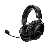 HyperX Cloud III Wireless – Gaming Headset for PC, PS5, PS4, up to 120-hour Battery, 2.4GHz Wireless, 53mm Angled Drivers, Memory Foam, Durable Frame, 10mm Microphone, Black