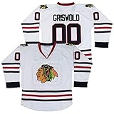 EATAN #00 Griswold X-Mas Christmas Vacation Movie Herren Hockeytrikot weiß genäht Größe L…