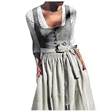 Dirndl Damen Dirndelkleider Günstig Oktoberfest Outfit Komplettsets Midi Lang Grosse Grössen Dirndlbluse Oktoberfest-kostüm Dirndl Damen Extravagant 48 Midi Angebot H