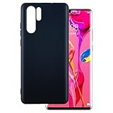 OAGELIM Hülle kompatibel mit Huawei P30 Pro New Case Stoßfeste TPU Weiche Flexible Schützende Handyhülle mit Kratzfestigkeit und Militärischer Fallschutz (Schwarz)