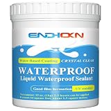 Transparenter Wasserdichter Beschichtungsmittel 1 KG, Endhokn Wasserdichte Isolier-Dichtstoff-Emulsion Badezimmer, Toilette, Fliesen, Wände,Dach Universalabdichtung und Feuchtigkeitssp