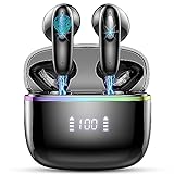Bluetooth Kopfhörer, Kopfhörer Kabellos Bluetooth 5.3 In Ear Kopfhörer mit 4 ENC Mic, Kabellose Kopfhörer 14.2 mm Treiber Stereo, Wireless Earbuds 40Std, IP7 Wasserdicht Ohrhörer, LED Anzeige USB-C