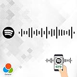 Decus Shop Personalisierte Spotify Code Aufkleber Musik Scannen Song Anpassen für BBF Paare Geburtstag Jub