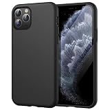 JETech Silikon Hülle für iPhone 11 Pro 5,8 Zoll, Ganzkörper Handyhülle mit Seidig-Weicher Berühren, Stoßfest Schutzhülle mit Mikrofaser-Futter (Schwarz)