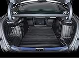 Schutzmatte Kofferraum Für Mercedes W223 S-Serie Klasse 2021 2022 Kofferraummatte Aus Leder Für Benz S W223 S400 S450 S550 Amg Cargo Covers Trim (Color : Black 4pcs, Größe : B)
