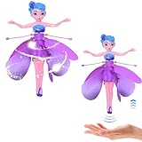 Fliegende Schimmernde Feen Toy,Crystal Flyers Rainbow Glitter,𝑈𝑆𝐵 Magic Pixie Fliegende Fee,Sky Dancers Flying Princess Doll Indoor Spielzeug,Fliegende Schimmernde Feen,Fliegende Feen-Puppe (B)