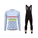 Uglyfrog 2019-2020 Funktions Fahrrad Winterbekleidung Damen Fahrrad Trikot Langarm Warmes with Fleece Rennrad Element Jersey/Bib Lange Hosen Anzüg