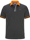 Jan Vanderstorm Herren Poloshirt Isfried Kurzarm Hemd In Übergröße, Baumwolle, Polo Shirt, Große Größe, Comfort Fit dunkelgrau, 7XL (XXXXXXXL) - 80/82