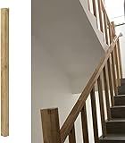 RavgeN Treppenspindel-Holzspindeln, Geländer für den Balkon Einer Villa im Dachgeschoss, interner Leitplankenpfosten mit komplettem Kit, 85 cm/95 cm hoch, kann geschnitten Werden (Größe: dünner HOL