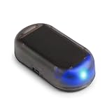 Konesky 2PCS Auto Alarm LED-Solarlicht, Dummy Alarmbox mit blinkender LED-Van Alarmanlage für die Sicherheit im Auto, leistungssimulierte Dummy Alarm Warnung-B