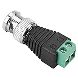 Spacnana 10-teiliger Grüner Koaxial-BNC-Stecker-Kabelanschluss-Anschlussadapter, Einfach zu Installieren, Lange Lebensdauer, kein Löten Erforderlich, für CCTV-Video-B