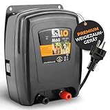 Ellofence Weidezaungerät 230V Netz M60 - Extra starkes & leises Elektrozaungerät - Premium Weidegerät für alle Haus- und Nutztiere geeignet - Stromzaungerät mit Zaunkontrollanzeig