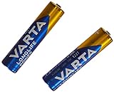 Varta – Batterie alkaline – AAA x 6 + 2 GRATIS – Long Life Power/ High Energy (LR03)
