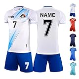 LAIFU Personalisierbare Fußballtrikots für Erwachsene Personalisierte Kindertrikots mit Namen, Atmungsaktive Fußballtrik