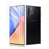 Agedate 2+2 Stück Schutzfolie für Panzerglas für Samsung Galaxy Note 10 Schutzglas, 9H Härte, HD Fingerabdruck Schutz Glas Folie mit Kameraschutz, 3D Blasenfrei Panzerfolie für Note 10 Display