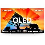 Philips Ambilight 55OLED759 4K OLED Smart TV - 55-Zoll Display mit P5 AI Perfect Picture Ultra HD, Titan OS, Dolby Vision und Dolby Atmos, Funktioniert mit Alexa und Google Sp