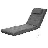 Bjird - Liegenauflage – extra Dicke Gartenliege Auflage 204x60x10 cm – Polsterauflage für Sonnenliege & Deckchair – wasserdicht, wendbar, Made in EU - Grap