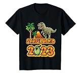 Kinder Dino Dinosaurier Einschulung Schulkind 2023 Schultüte Junge T-S