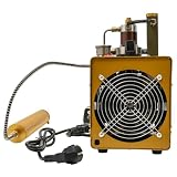 Mudshape 220V tragbarer Atemluftkompressor, Tauchvakuumpumpe, Elektroluftpumpe Gelb