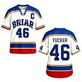 Generisch Off Campus Hockey Jersey Tshirts,Graham 44& Logan 22& Tucker 46& Di Laurentis 66 Briar U Jersey Kurzärmelig Off Campus Fan Merch Sporttrikot Streetwear für Damen H