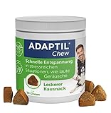 ADAPTIL Chew für Hunde | Anti Stress Snack für Ihren Hund | schnelle Entspannung in stressreichen Situationen | mit natürlichen Inhaltsstoffen | 30 Stück