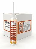 12x PCI Adaptol Acryl Dichtstoff 310 ml in Weiss für Anschlussfugen, Putzrisse, Mauerwerk, Bauanschlüsse überstreichbar, überputzbar innen & außen, plasto-elastisch, witterungsbeständig