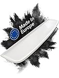 aquaSu® Badablage weiß 60 cm - Made in EU - Badregal mit Überlaufschutz - robuste Sanitärkeramik - Wandmontag