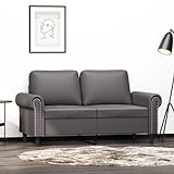 Willood 2-Sitzer-Sofa Grau 120cm Kunstleder Sofa Set Indoor S