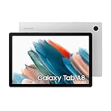 Samsung Galaxy Tab A8, Android Tablet, WiFi, 7.040 mAh Akku, 10,5 Zoll TFT Display, vier Lautsprecher, 32 GB/3 GB RAM, Tablet in Silb