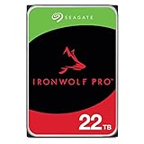 Seagate IronWolf Pro, NAS interne Festplatte 22 TB, 3.5 Zoll, 7200 U/Min, CMR, 256 MB Cache, SATA 6 GB/S, Modellnr.: ST22000NT001 (Generalüberholt)