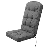 PillowPrim Gartenstuhl Auflagen - Bequeme Liegen als Sitzauflagen für Gartenmöbel - Extra Dicke Sitzauflagen - Polsterauflagen für Hochlehner - Kissen Garten im Freien - 145 x 56 x 10 – Grap