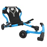 EzyRoller Classic X Kinder Go Kart Drift Trike für 3 bis 14+ Jahre | Gokart Dreirad Fahrzeuge für draußen 1 Sitzer Tretfahrzeug (blau)