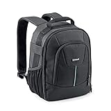 CULLMANN - 93782 - Panama Backpack 200, schwarz - leichter Kamerarucksack mit variablen Inneneinteilern - Innenmaße: 220x300x125mm - passend für mittelgroße DSLR-Kamera plus Zubehö
