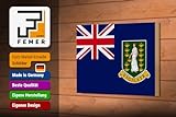 Holzschild Flagge Britischen Jungferninseln 18x12 cm Flag Deko S