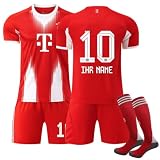 Generisch Personalised 2025/26 Bayern Home Football Jersey Set for Children and Adults Shorts with Free Name Number Boys Mens Trikot Kinder Trainning Trik