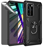 CLYDITE Hülle für Huawei P40 Pro/P40 Pro+ Hülle Schwarz handyHülle mit Anti-Spähen Privatsphäre Schützen Folie Blick