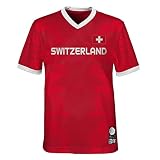 FIFA Offizielles Trikot der Frauenfussball-Weltmeisterschaft 2023, Schweiz, Rot, 7 J