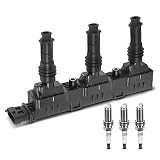 Frankberg 1x Zündspule 3x Zündkerze Kompatibel mit Corsa B 73 78 79 L3 1.0L 1996-2000 Agila MK I A L3 1.0L 2000-2003 Corsa MK I B L3 1.0L 1996-2000 Replace# 1208306