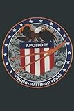 NASA Apollo 16 Logo Badge Patch Eagle has landed Gift: Sudoku Puzzles Easy to Hard 6X9inch_120Pag