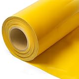 Dampfbremsfolie 100m² (2m x 50m), Luftdichte PE Baufolie Gelb, Reißfeste Estrichfolie für Dachausbau, Isolierung & Estrich, Feuerwiderstandsklasse F
