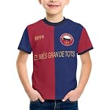 Barcelona Personalisiert Fussball Trikot Kinder,Klub-WM 2025 Trikot mit Eigenem Namen Nummer,Barcelona Fußballtrikot für Jungen,Fussball Geschenke Kinder,100% Polyester, Atmungsak