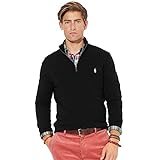 Polo Ralph Lauren Pullover Cotton Half Zip (XL, Dark Granite)