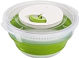 Emsa Basic Faltbare Salatschleuder, kunstoff, transparent/grün, 4 L