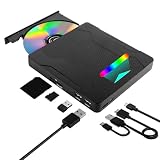 CD Laufwerk Extern USB DVD Laufwerk Extern DVD Brenner und Player USB 3.0 Type-C Externes CD Laufwerk für Laptop PC DVD CD+/-RW Externe Optische Laufwerke für Windows 11/10/8.1/8/7/XP/Mac Os/LinuxO