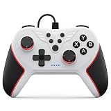 RivalPlay PC Controller mit 2-Tasten-Zuordnung, Kabelgebundener Joystick Controller Kompatibel für Win(7/8/10/11) mit Plug-and-Play Doppelter Vib