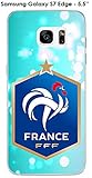 Onozo Schutzhülle Samsung Galaxy S7 Edge Design Fußball Frankreich Boden b
