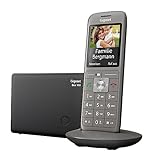 Gigaset CL660 - Schnurloses DECT-Telefon ohne Anrufbeantworter mit großem TFT-Farbdisplay - moderne Benutzeroberfläche, großes Adressbuch, schlankes Design Telefon,