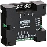 FALLER Servosteuerung für 4 anschließbare Servos I Modelleisenbahn Zubehör H0 I Modelleisenbahn H0, TT, N Car System I Elektronik Steuerung 16V, Weiß