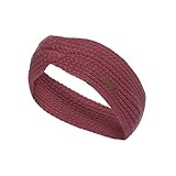 Knit Factory - Joy Stirnband - Gestricktes Damen Haarband - Ohrenwärmer mit Wolle - Hochwertige Qualität - Stone R